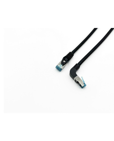 Cabo Rede Equip S/FTP Cat6A Angled 1m Black