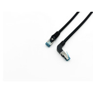 Cabo Rede Equip S/FTP Cat6A Angled 2m Black