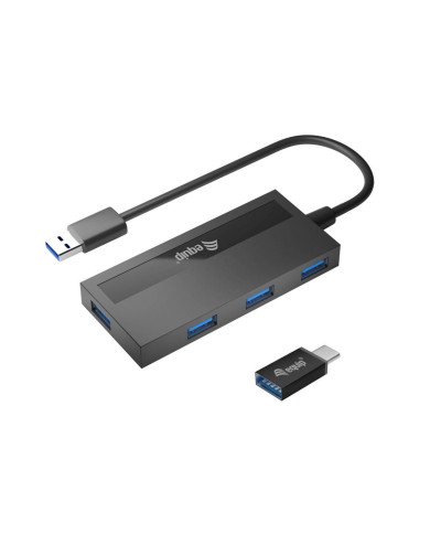 Hub USB 3.0 Equip 4 Portas USB 3.2 + USB-C Adapter