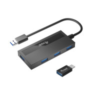 Hub USB 3.0 Equip 4 Portas USB 3.2 + USB-C Adapter