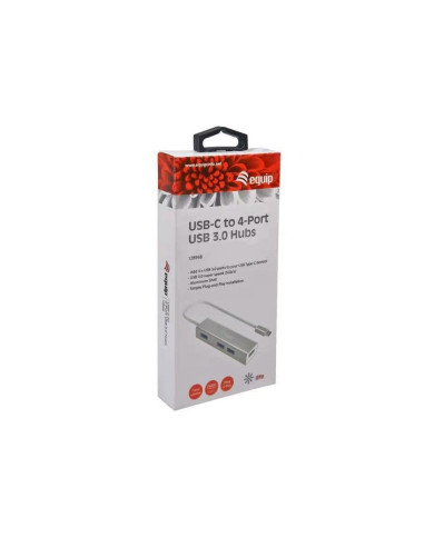 Hub USB-C Equip 4 Portas USB 3.2 Gen1 Aluminum