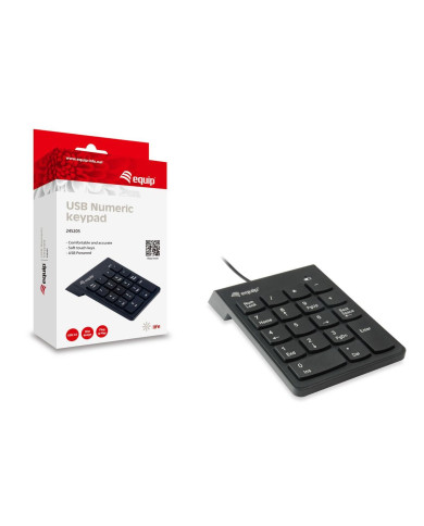 Teclado Numérico Equip USB Black