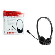 Headset Equip Stereo 3.5mm c/ Mute Black 1.8m