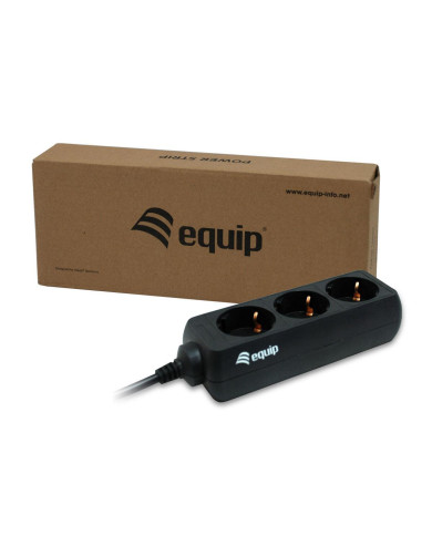 Régua de Alimentação Equip 3-Outlet IEC C14 10A 1m