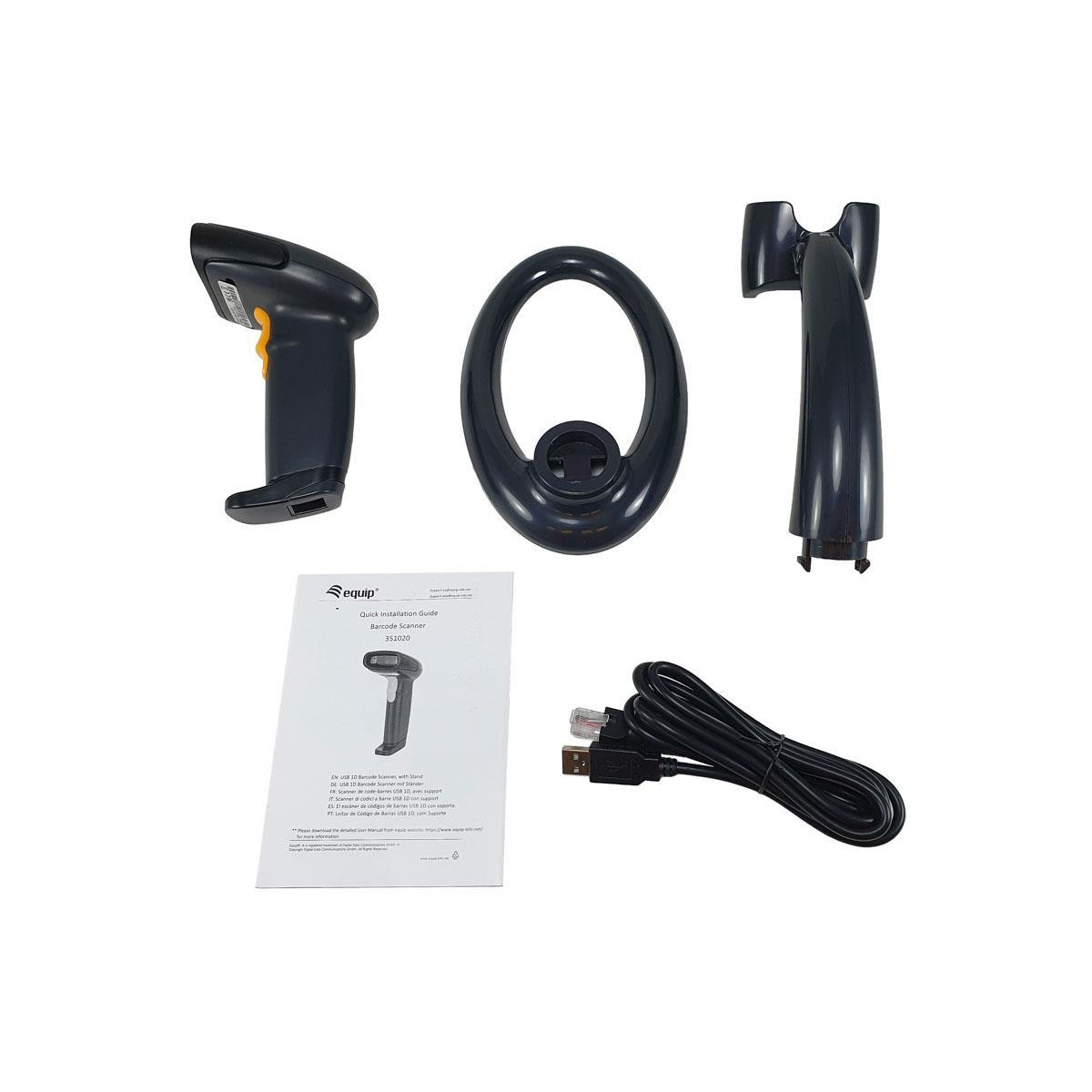 Leitor Codigos Barras Equip 351020 1D Stand Usb