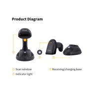 Leitor Codigos Barras Equip 351026 2D LR Wifi Stan