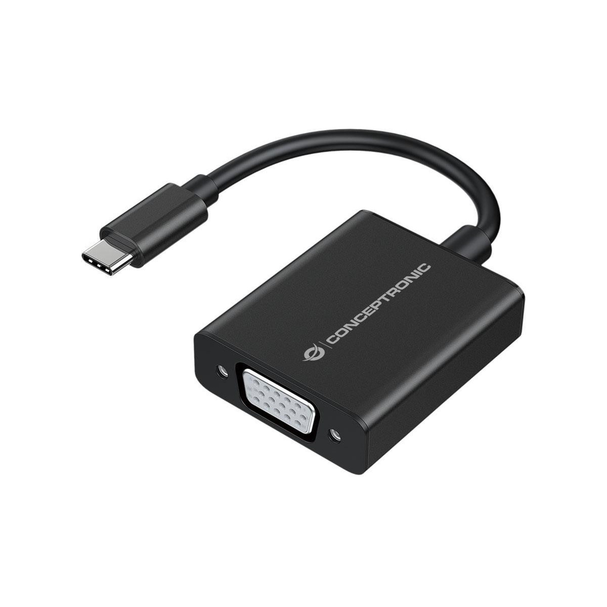 Adaptador Conceptronic ABBY USB-C->VGA 1080p 60Hz