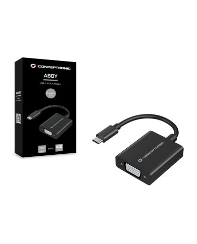 Adaptador Conceptronic ABBY USB-C->VGA 1080p 60Hz