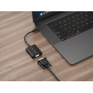 Adaptador Conceptronic ABBY USB-C->VGA 1080p 60Hz