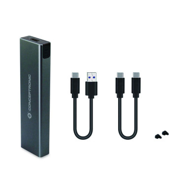 Caixa Disco Conceptronic DANTE M2 SATA/NVMe->USB-C