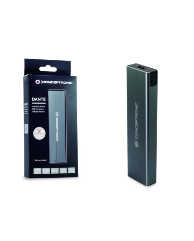 Caixa Disco Conceptronic DANTE M2 SATA/NVMe->USB-C
