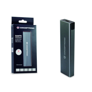 Caixa Disco Conceptronic DANTE M2 SATA/NVMe->USB-C