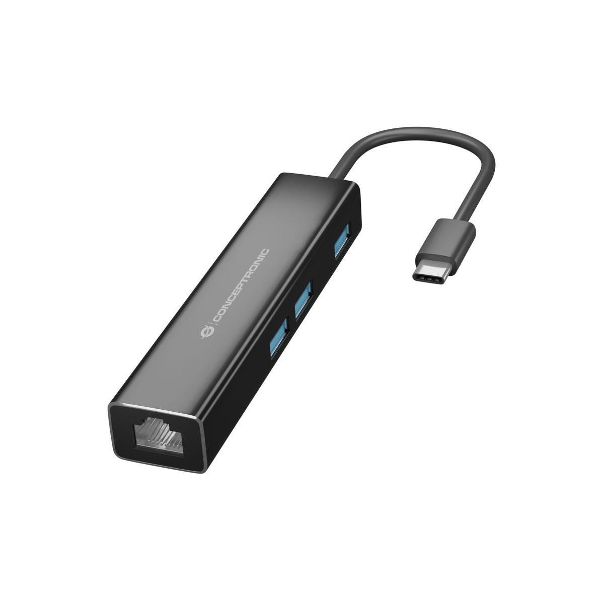 Adaptador Conceptronic USB 3.2 -> RJ45 4x USB 3.2