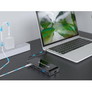 Dock Conceptronic Usb-C Hdmi 3xUsb3 Usb-C Lan 100W