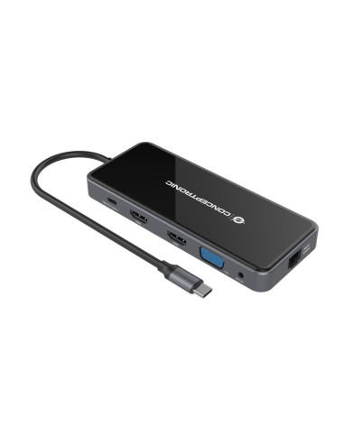 Dock Conceptronic Usb-C Hdmi 3xUsb3 Usb-C Lan 100W