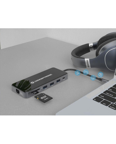 Dock Conceptronic Usb-C Hdmi 3xUsb3 Usb-C Lan 100W