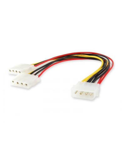 Cabo power interno Equip Molex -> 2x Molex 20cm