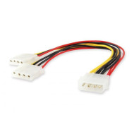 Cabo power interno Equip Molex -> 2x Molex 20cm
