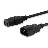 Cabo Power Equip Extensão C13 -> C14 M/F 1.8m BK
