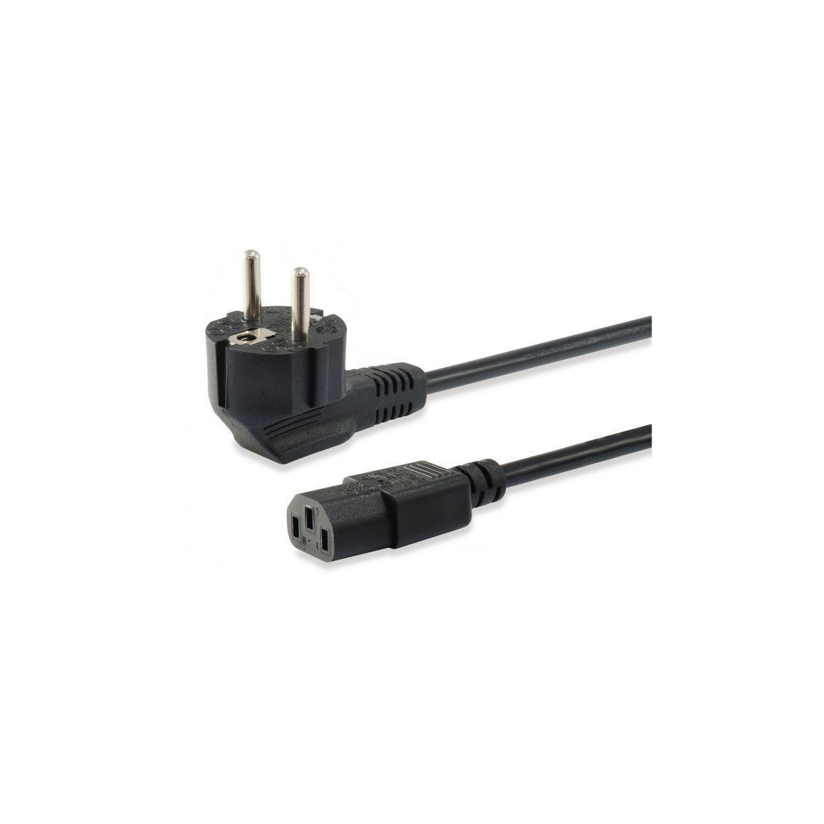Cabo Power Equip Schuko Angled C13 1.8m Black