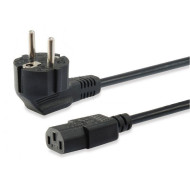 Cabo Power Equip Schuko Angled C13 1.8m Black