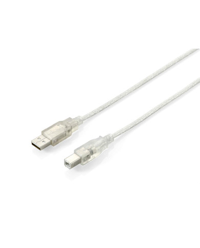 Cabo Equip USB 2.0 A -> B M/M Transparent 1.8m