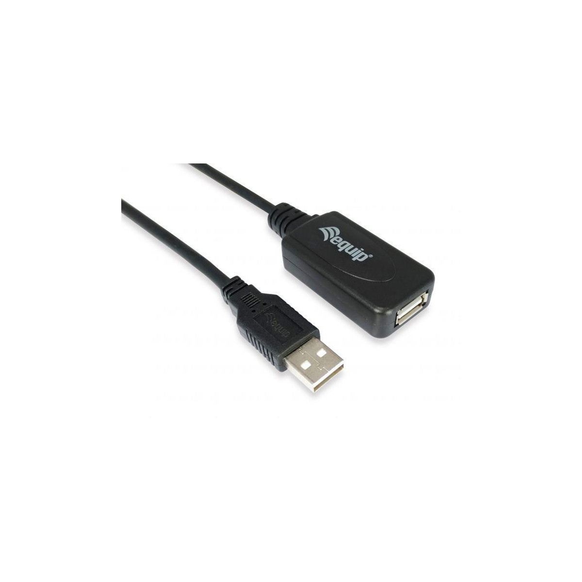 Extensão Equip Usb 2.0 A->A M/F Active 15m Black
