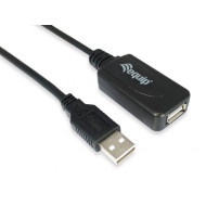 Extensão Equip Usb 2.0 A->A M/F Active 15m Black