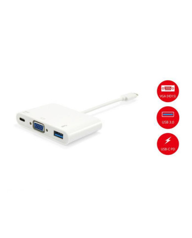 Adaptador Equip USB-C -> VGA USB3.2 USB-C PD 60W