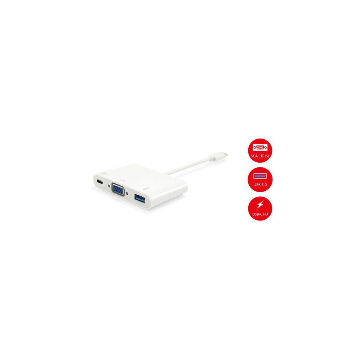 Adaptador Equip USB-C -> VGA USB3.2 USB-C PD 60W