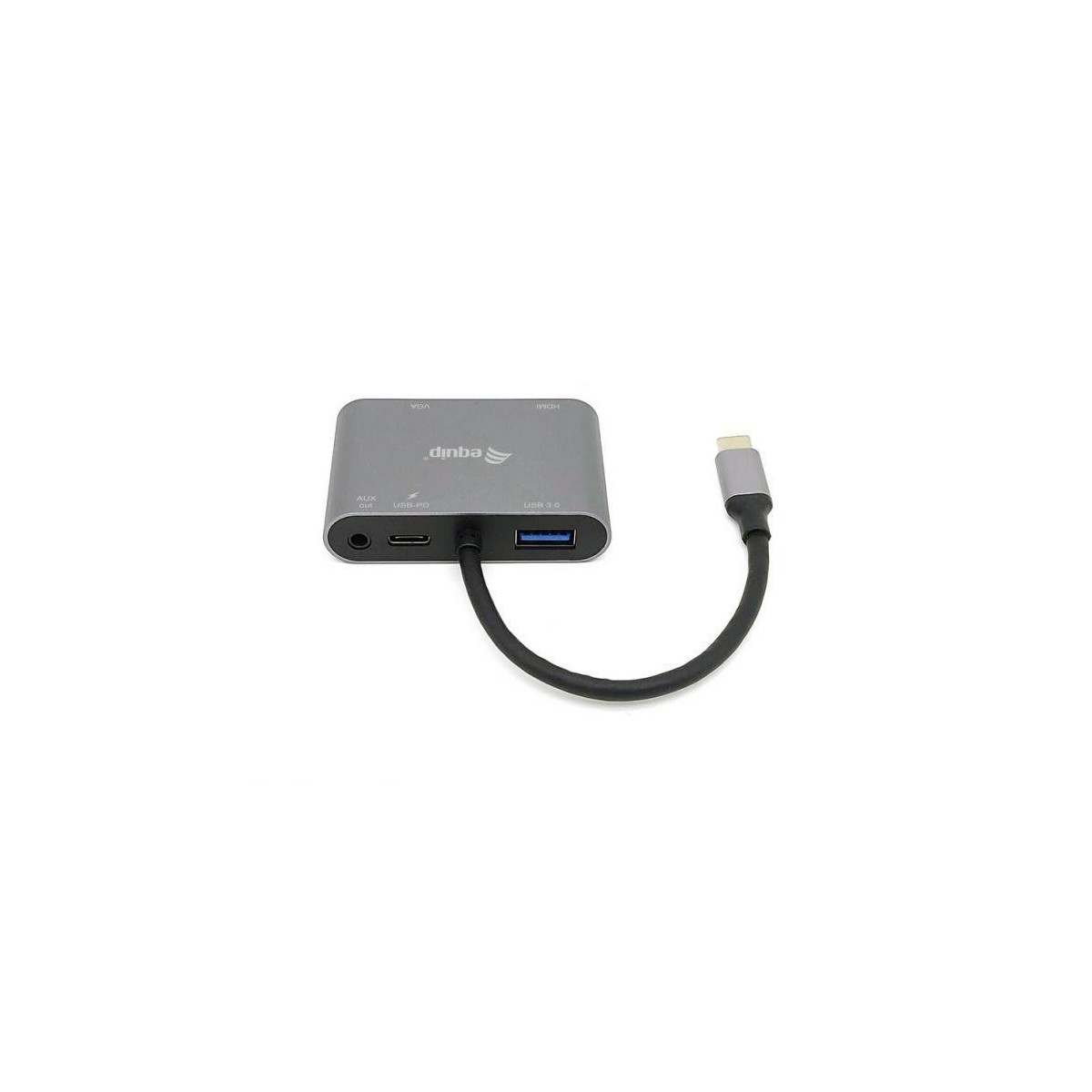 Dock Equip Usb-C 5-1  Vga Hdmi Aux Usb3 Usb-C 100W