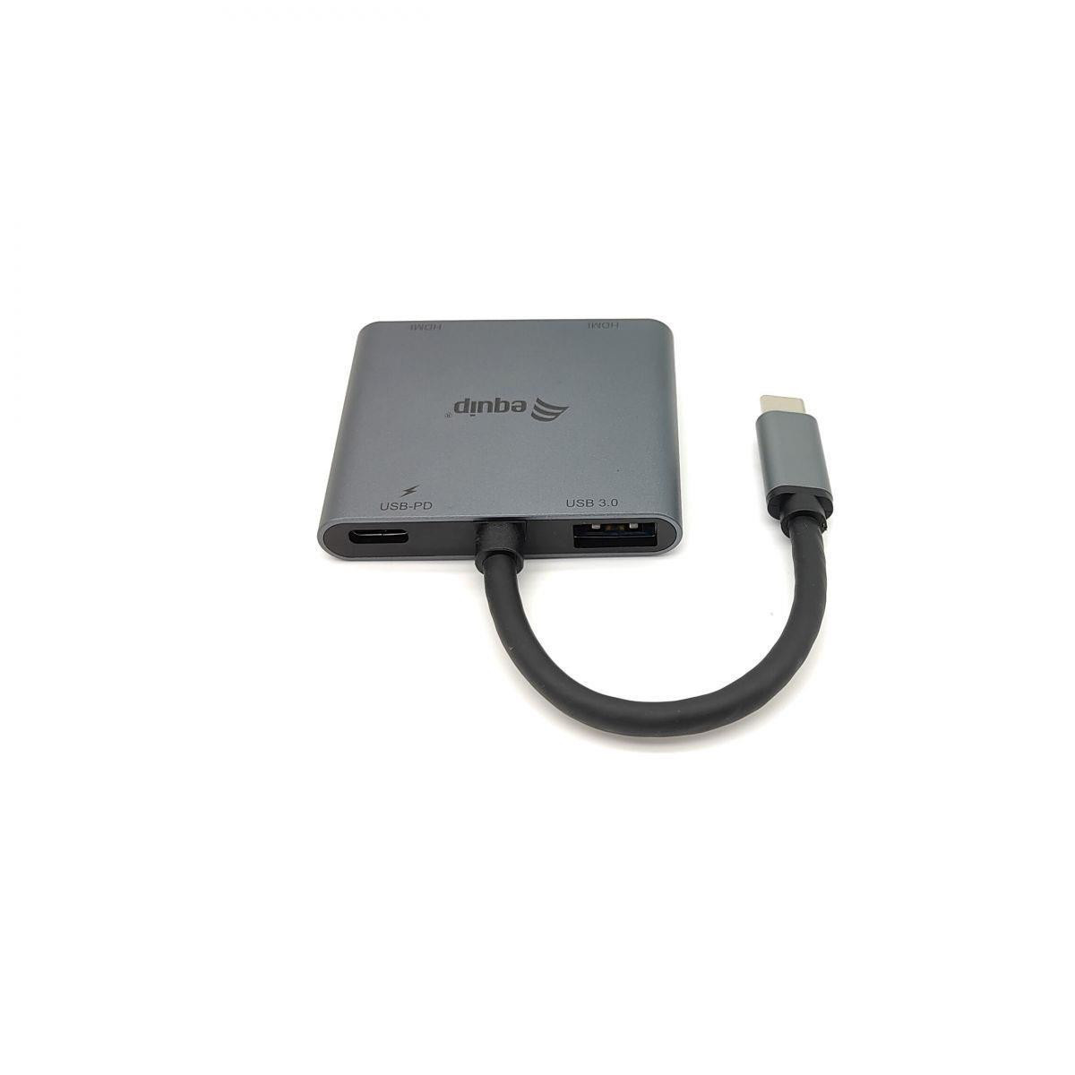 Dock Equip Usb-C 4-1 2xHdmi1xUsb3 1xUsb-C 100W