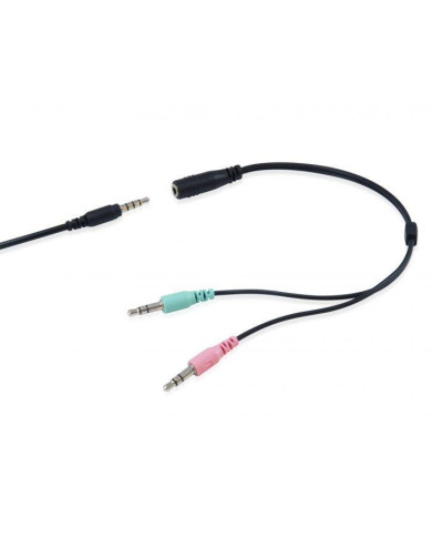 Headset Equip Chat 3.5mm c/ Adaptador Black 2m