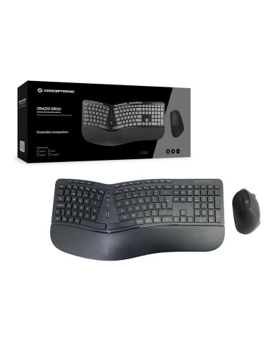 Teclado Ergo + Rato Vertical Conceptronic Wireless