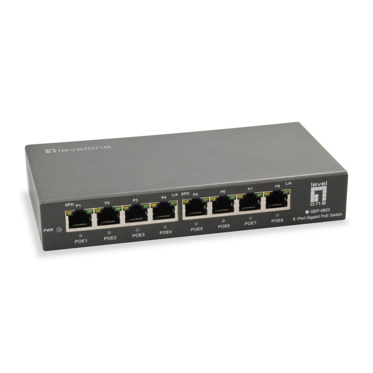Switch LevelOne GEP-0823 8p Gigabit PoE 120W