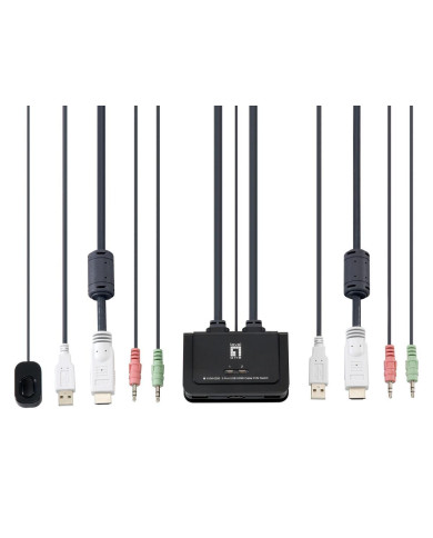 KVM Switch LevelOne 2-Port USB HDMI 1080p