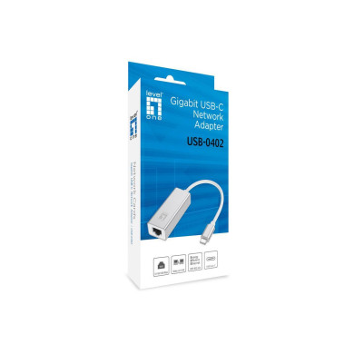 Adaptador LevelOne USB-C -> 1x LAN Gigabit