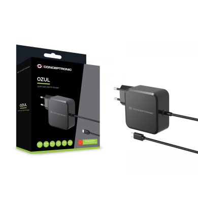 Carregador Parede Conceptronic OZUL05BE USB-C 100W GaN PD