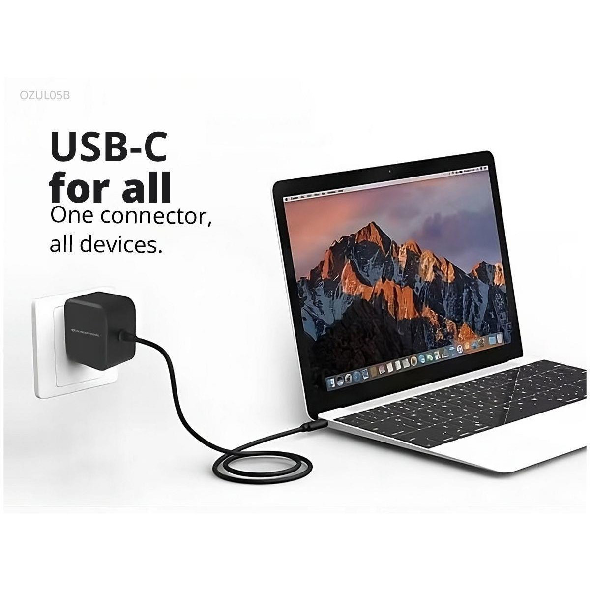 Carregador Parede Conceptronic OZUL05BE USB-C 100W GaN PD