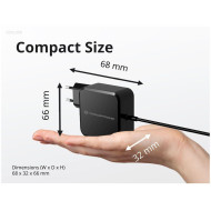 Carregador Parede Conceptronic OZUL05BE USB-C 100W GaN PD