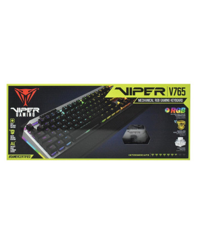 Teclado Viper V765 Mecânico Kailh White Switch RGB