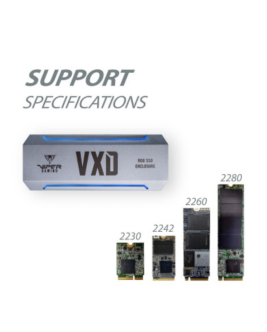 Viper VXD Portable RGB M.2 SSD Enclosure