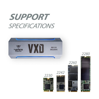 Viper VXD Portable RGB M.2 SSD Enclosure