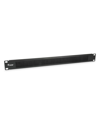 Cable Management Panel 19" Equip Premium Brush Panel Black