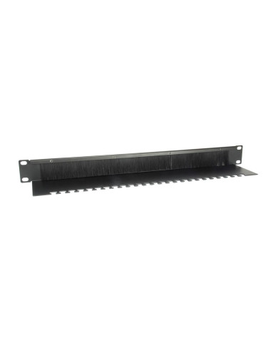 Cable Management Panel 19" Equip Premium Brush Panel Black