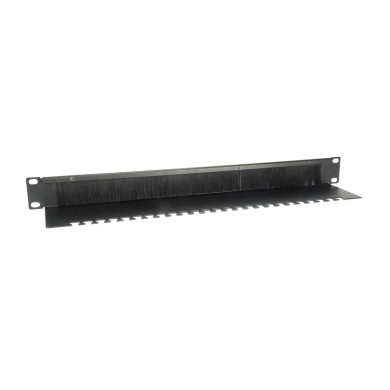 Cable Management Panel 19" Equip Premium Brush Panel Black