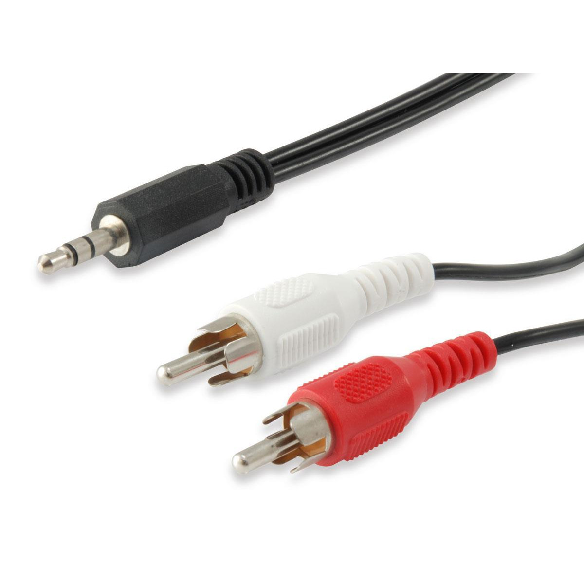 Cabo Audio Equip mini Jack 3.5mm Macho p/ 2xRCA  Macho stereo 2.5m