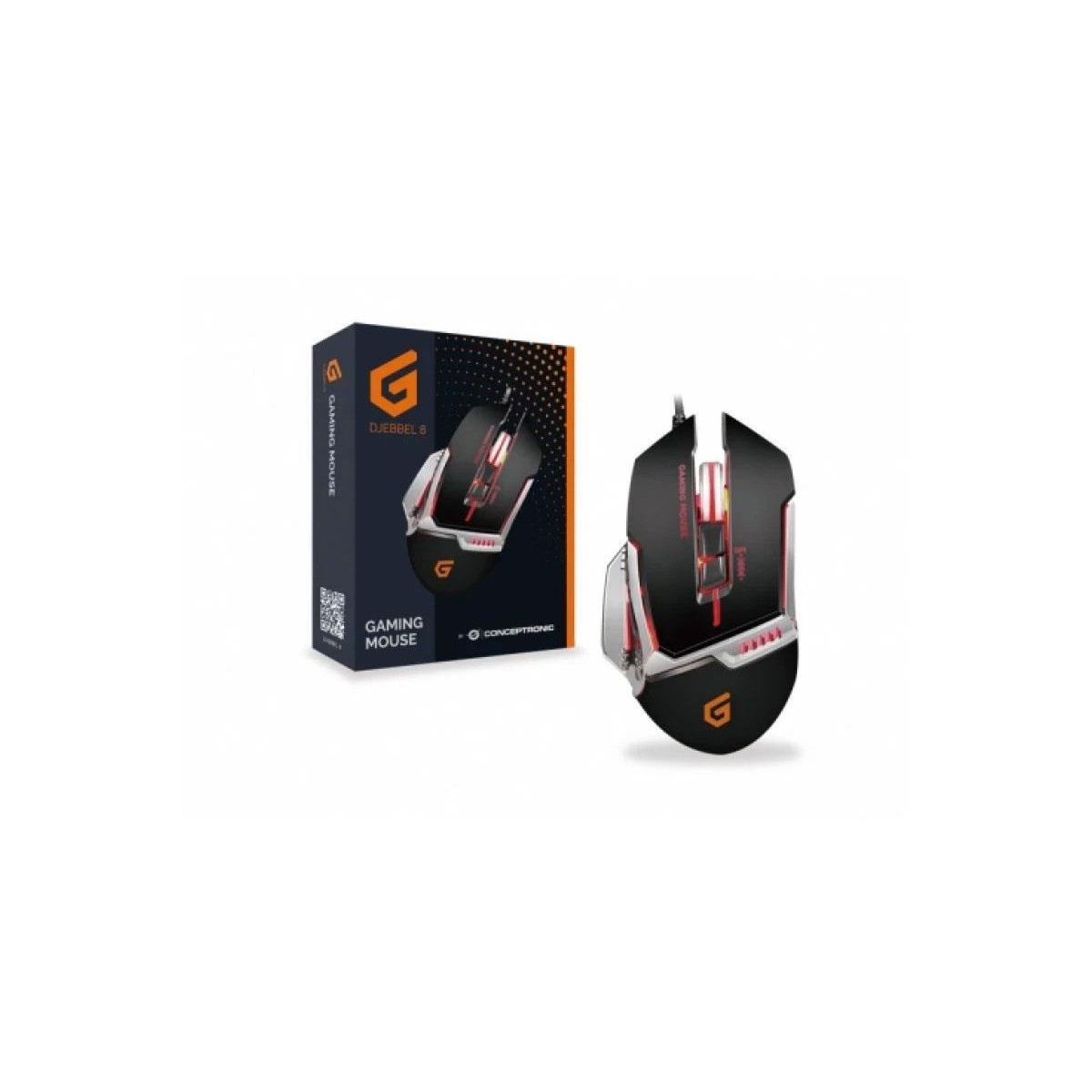 Rato gaming Conceptronic DJEBBEL02B 8D 4000dpi Usb