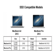 Disco SSD Solid 256Gb p/ Apple 2012 Air MBP
