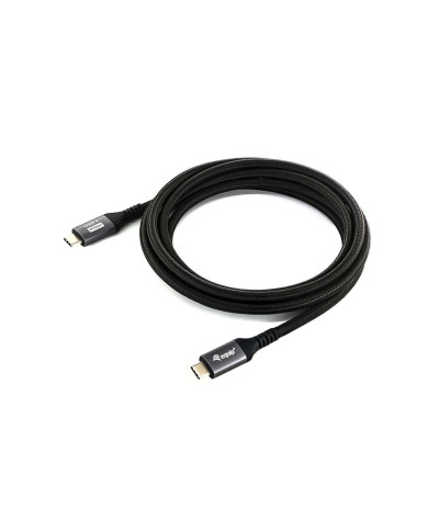 Cabo Equip USB-C 4.0 M/M 4K/60Hz 100W PD 20Gbps Black